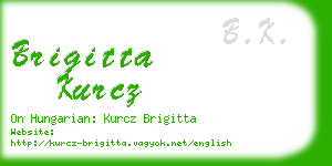 brigitta kurcz business card